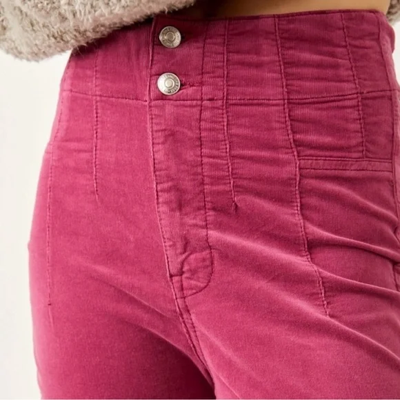 We The Free Pink Flare Jeans - Picture 2 of 8